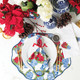 8 Oak Lane Gifts Poinsettias Scalloped Dinner Napkin