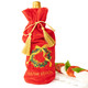 8 Oak Lane Wreath Embroidered Wine Bag