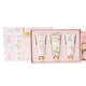 8 Oak Lane sweetheart blooms 3-piece boxed hand cream set with pink floral packaging (front view)