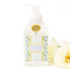 8 Oak Lane oakwood cedar foaming hand soap in mint bottle with blue rose pattern and pump (front view)
