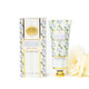 8 Oak Lane oakwood cedar hand cream 100ml in mint packaging with light blue rose pattern and gold trim (front view)