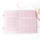 Sugarplum Gingham hand cream advent calendar open to show 12 numbered slots holding assorted mini hand cream tubes (styled detail view)