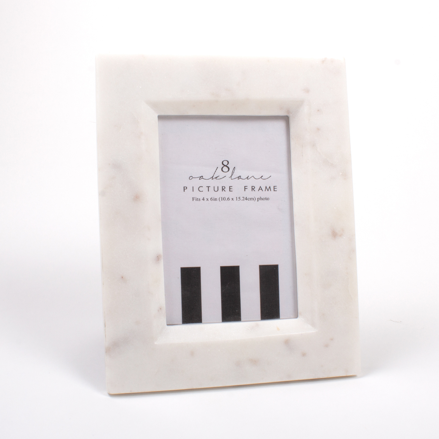 4x4 White Marble Picture Frame - Southern Avenue Company