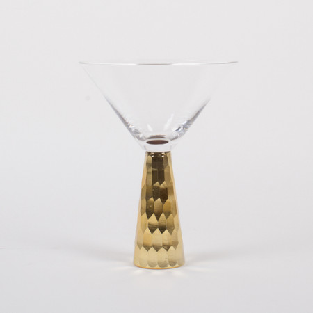 Slate Hammered Stem Martini Glass