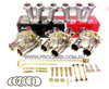 FORD 45DCOE FAJS ALLOY HEAD X-FLOW (Weber Type) TRIPLE CARBURETOR PACKAGE 