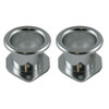 RAM TUBE 40DCOE WEBER FAJS  SILVER 43mm HIGH (PAIR) Part # 16-81