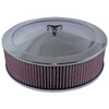 AirForce1 Cotton Filter 14-inch dia X 125mm high suit 2bbl & 4bbl Holley Part # 16-224