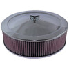 AirForce1 Cotton Filter 14-inch dia X 150mm high suit 2bbl & 4bbl Holley Part # 16-225