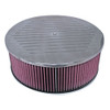 AirForce1 Ball Milled Filter 14-inch dia X 125mm high suit 2bbl & 4bbl Holley Part # 16-277