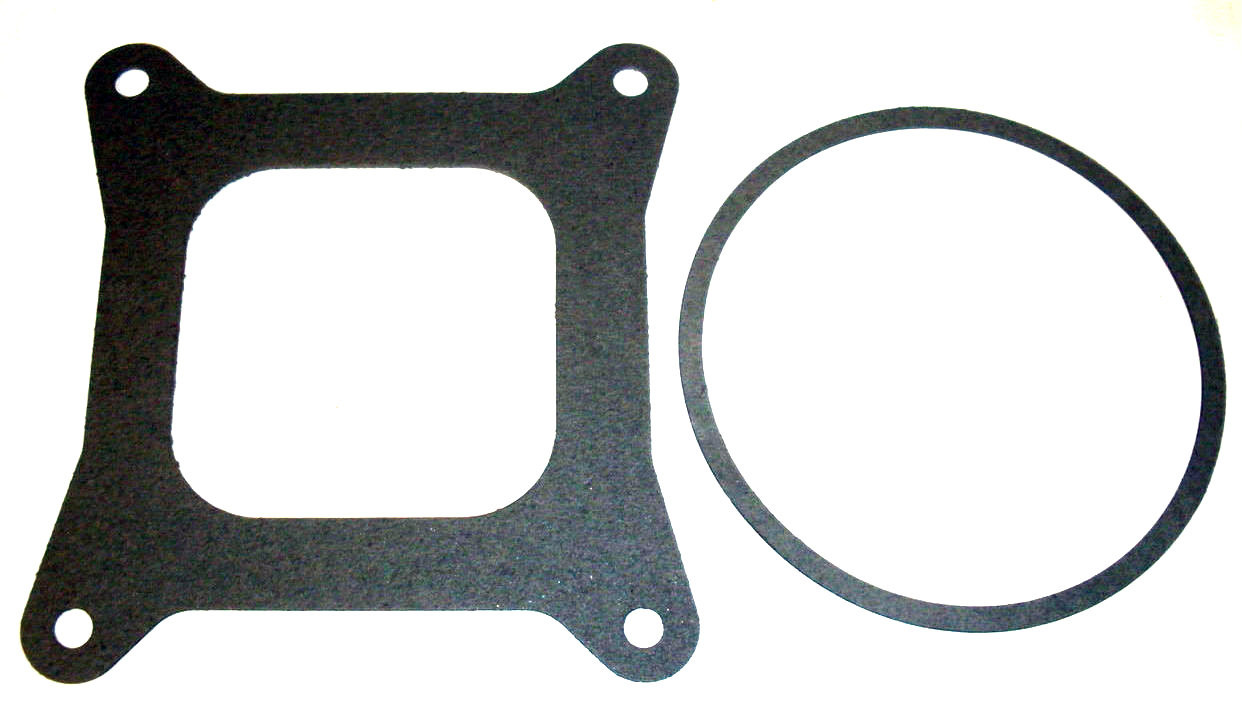 FORD V8 CARTER THERMOQUAD CARBY 4BBL BASE & AIR CLEANER GASKET COMBO