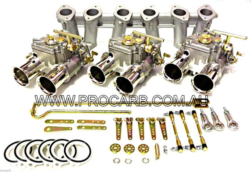NISSAN DATSUN 45DCOE WEBER 6CYL L24 L26 L28 TRIPLE CARBURETOR PACKAGE