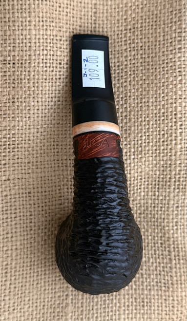 Olda Jirsa Slightly Bent Billiard Ebony Rusticated