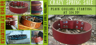 Spring Sale Almost Over! Dog Collars Starting at $14.99 Spring Sale Almost Over! Dog Collars Starting at $14.99