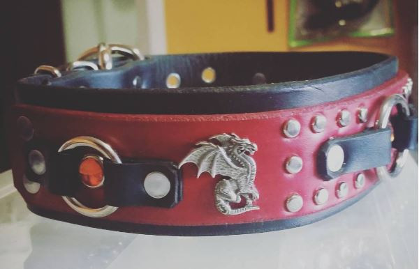 2" MARK OF THE DRAGON  Dog Collar