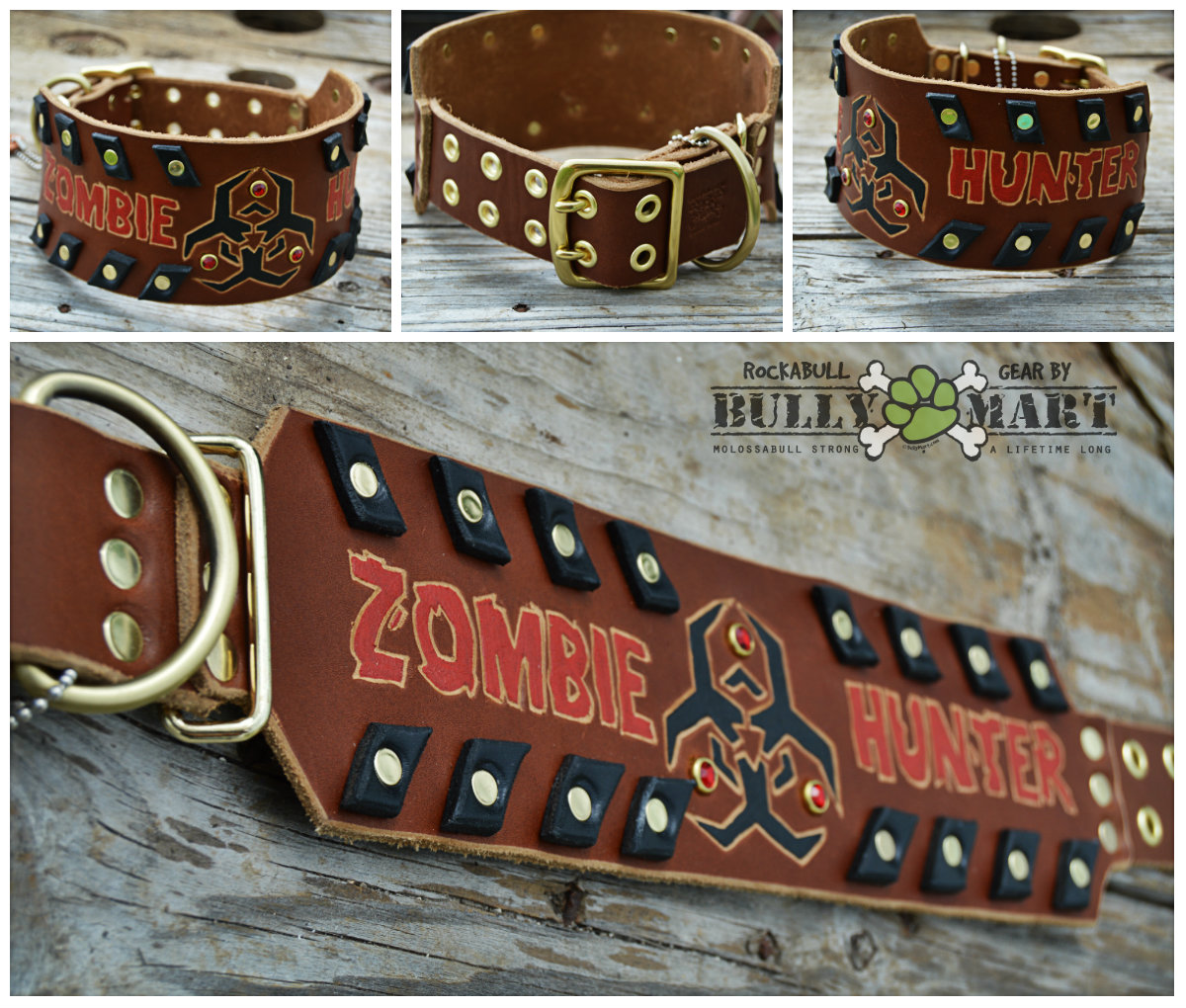 Custom Leather Dog Collars by Bully Molosser Mart