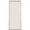 Masonite Utility 36 in. x 80 in. Flush Left Hand/Inswing Paintable Primed Gray Primed Steel Prehung Front Door with Brickmold
