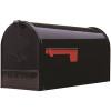 Gibraltar Mailboxes Elite Black, Large, Steel, Post Mount Mailbox