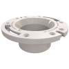 OATEY Fast Set 3 in. Outside Fit or 4 in. Inside Fit PVC Open Hub Toilet Flange