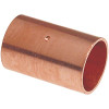 NIBCO 1-1/4 in. Copper Pressure Cup x Cup Coupling With Dimple Stop Fitting