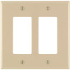 Leviton Decora 2-Gang Midway Nylon Decorator/Rocker Wall Plate - Ivory