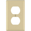 Leviton 1-Gang Ivory Duplex Outlet Wall Plate (10-Pack)