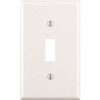 Leviton 1-Gang White Toggle Wall Plate (10-Pack)