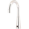 Selectronic DC Powered Single Hole Touchless Bathroom Faucet with 6 in. Gooseneck Spout 1.5 GPM in Polished Chrome
