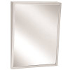 Bradley 18 in. x 30 in. Bx-Fixed Tilt Mirror in Stainless Steel