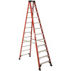 Werner 12 ft. Fiberglass Step Ladder (16 ft. Reach Height) with 300 lbs. Load Capacity Type IA Duty Rating