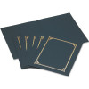 GEOGRAPHICS CERTIFICATE/DOCUMENT COVER, 12-1/2 X 9-3/4, NAVY BLUE, 6/PACK