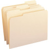Smead File Folders 1/3 in. Cut Assorted Reinforced Top Tab Letter, Manila (100-Box)
