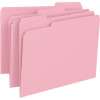 Smead File Folders 1/3 in. Cut Top Tab Letter Pink (100-Box)