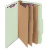 Smead 3 in. Expansion Classification Legal Folder 8-Section, Gray-Green (10-Box)