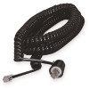 Softalk 25 ft. Twisstop Detangler With Coiled Phone Cord, Black Softalk 25 ft. Twisstop Detangler With Coiled Phone Cord, Black