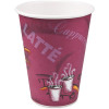 SOLO 12 oz. Maroon Bistro Design Polylined Paper Hot Drink Cups (50 per Bag)