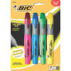 BIC Corp. BIC  BRITE LINER GRIP XL HIGHLIGHTER, CHISEL TIP, FLUORESCENT, 4/SET