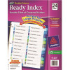 Avery Ready Index 2-Column Table of Contents Divider, Title: 1-24, Multi, Letter