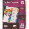 Avery Ready Index Contemporary Table of Contents Divider 1-10 Letter