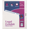 Avery Dennison AVERY AVERY-STYLE LEGAL SIDE TAB DIVIDER, TITLE: 1-25, LETTER, WHITE, 1 SET