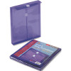 SMEAD MFG. ULTRACOLOR POLY STRING & BUTTON ENVELOPE, 9 3/4 X 11 5/8 X 1 1/4, PURPLE, 5/PACK