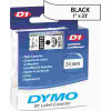 Dymo D1 STANDARD TAPE CARTRIDGE FOR DYMO LABEL MAKERS, 1IN X 23FT, BLACK ON WHITE