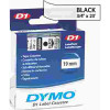 Dymo D1 STANDARD TAPE CARTRIDGE FOR DYMO LABEL MAKERS, 3/4IN X 23FT, BLACK ON CLEAR Dymo D1 STANDARD TAPE CARTRIDGE FOR DYMO LABEL MAKERS, 3/4IN X 23FT, BLACK ON CLEAR