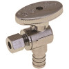 DuraPro 1/2 in. PEX x 3/8 in. Compression Lead Free Quarter Turn Angle Stop