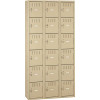 Tennsco 36 in. W x 18 in. D x 72 in. H Box Compartments in Sand