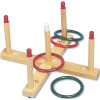 Champion Sport CHAMPION SPORT RING TOSS SET, PLASTIC/WOOD, ASSORTED COLORS, 4 RINGS/5 PEGS/SET