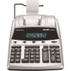 Victor Antimicrobial Commercial 2 Color Printing Calculator With Fluorescent Display, 12 Digits, Silver