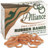 Alliance Rubber PALE CREPE GOLD RUBBER BANDS, SIZE 64, 3-1/2 X 1/4, 1LB BOX