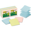3M 3M RECYCLED POP-UP NOTES REFILL, 3 X 3, PASTEL, 100 SHEETS/PAD, 12 PADS/PACK