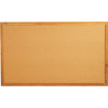 Quartet 36 in. x 60 in. Bulletin Board with Natural Cork Surface and Oak (1-Each)