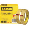 Scotch 3/4 in. x 1296 in. 665 Double-Sided Tape 3 in. Core, Transparent (2-Rolls)